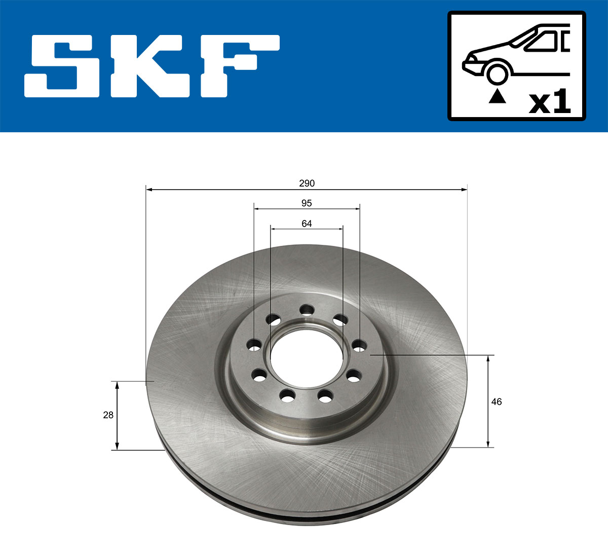 SKF VKBD 80159 V1 Disc frana